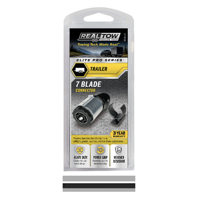 RealTow 7 Blade Molded Connector w/ cable (6') (Retail Packaged) (RT10244) - representative product packaging